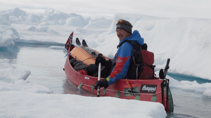 Ally on the Arctic Ocean - summertime. 