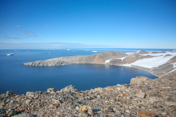 Terra Nova Bay. Thinking of looking down on Scotts ship in the Bay. 